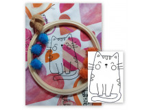 Stickdatei - Cute Doodle Cat 10 Appli